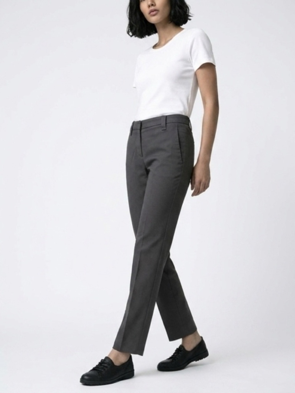 Brunello Cucinelli Gray Straight Leg Trouser Pants Sz 6